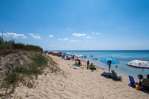 Vlak bij het strand