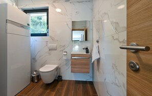 Shower, hair dryer