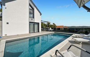 A heated pool