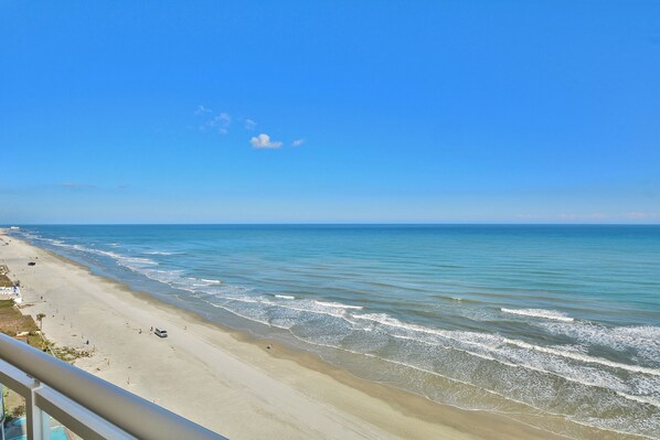 On the beach, beach towels - Penthouse level 3BD/3.5BA @ Ocean Vistas 1106 (Daytona Beach)
