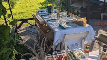 Opções para refeição ao ar livre