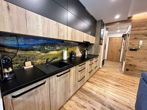 Fridge, microwave, oven, dishwasher - Apartment Máj by Interhome (Pec pod Snezkou)