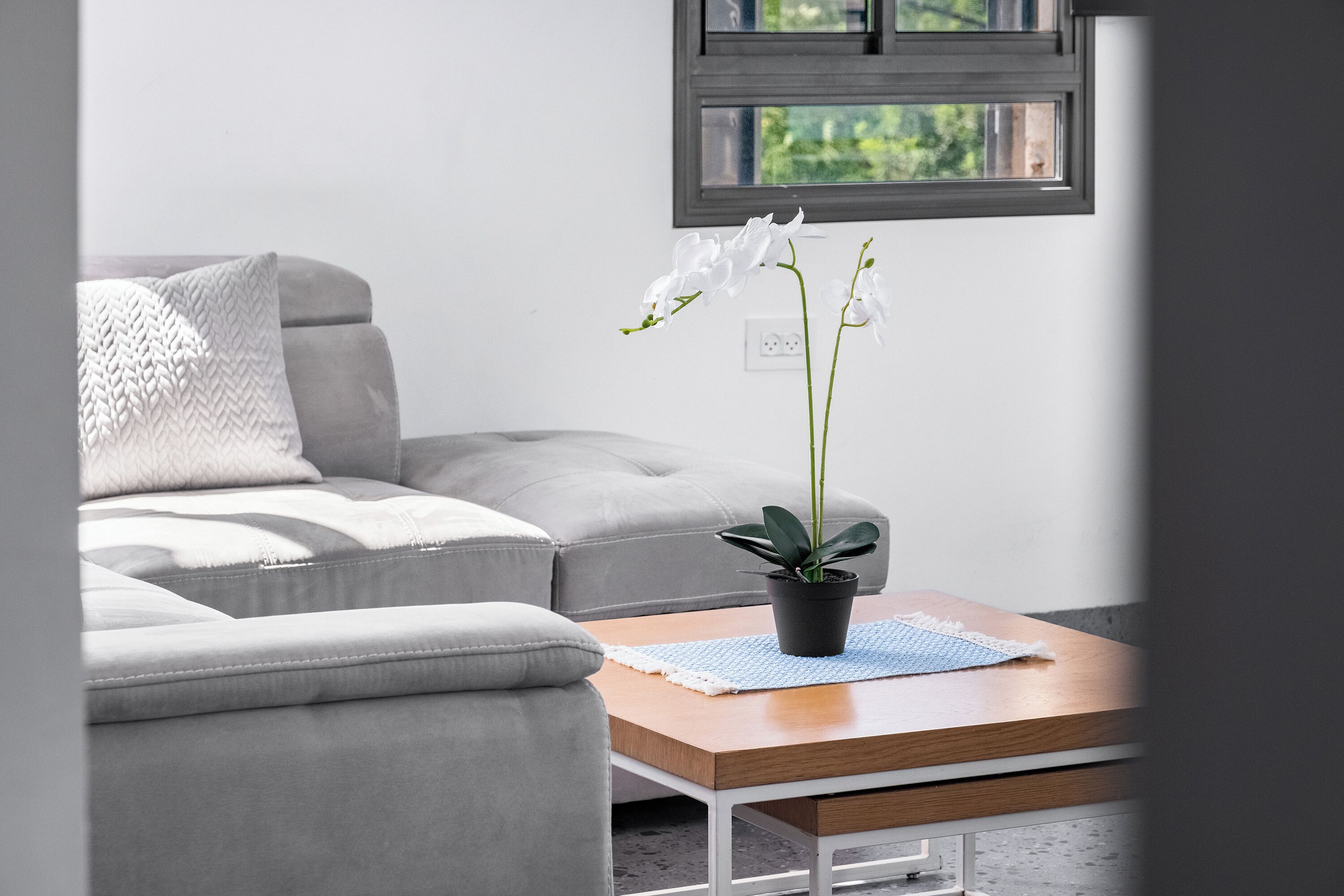 Apartment, Balkon, Gartenblick | Wohnbereich