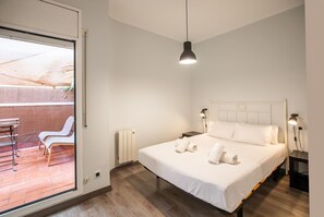 1 chambre, fer et planche à repasser, lit parapluie, Wi-Fi gratuit