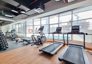 Fitness facility - Cozy studio with WiFi and AC in phenomenal Dubai (Dubai)
