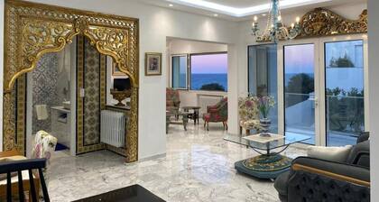 Luxurious Sea View With Private Beach in Gammarth Marsa