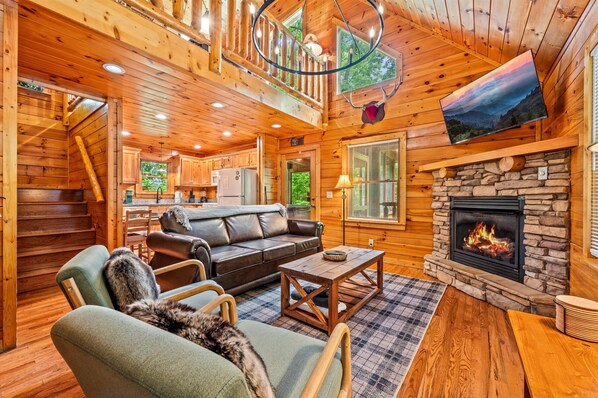 スマートテレビ、暖炉