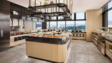 Microondas, mesa de comedor