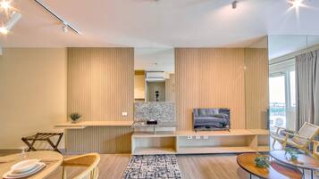 One Bedroom | Select Comfort beds, in-room safe, desk, iron/ironing board