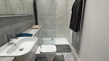 Apartment | Bathroom | Shower, towels, toilet paper
