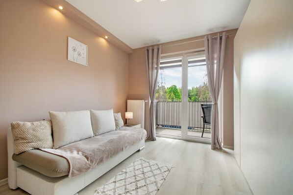 อพาร์ทเมนท์, 1 ห้องนอน | 1 ห้องนอน, เตารีด/โต๊ะรีดผ้า, Wi-Fi ฟรี, ผ้าปูที่นอน