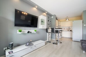 อพาร์ทเมนท์, 1 ห้องนอน | ห้องนั่งเล่น