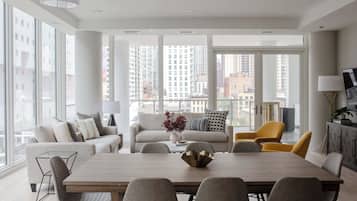 TV, stereo, offices