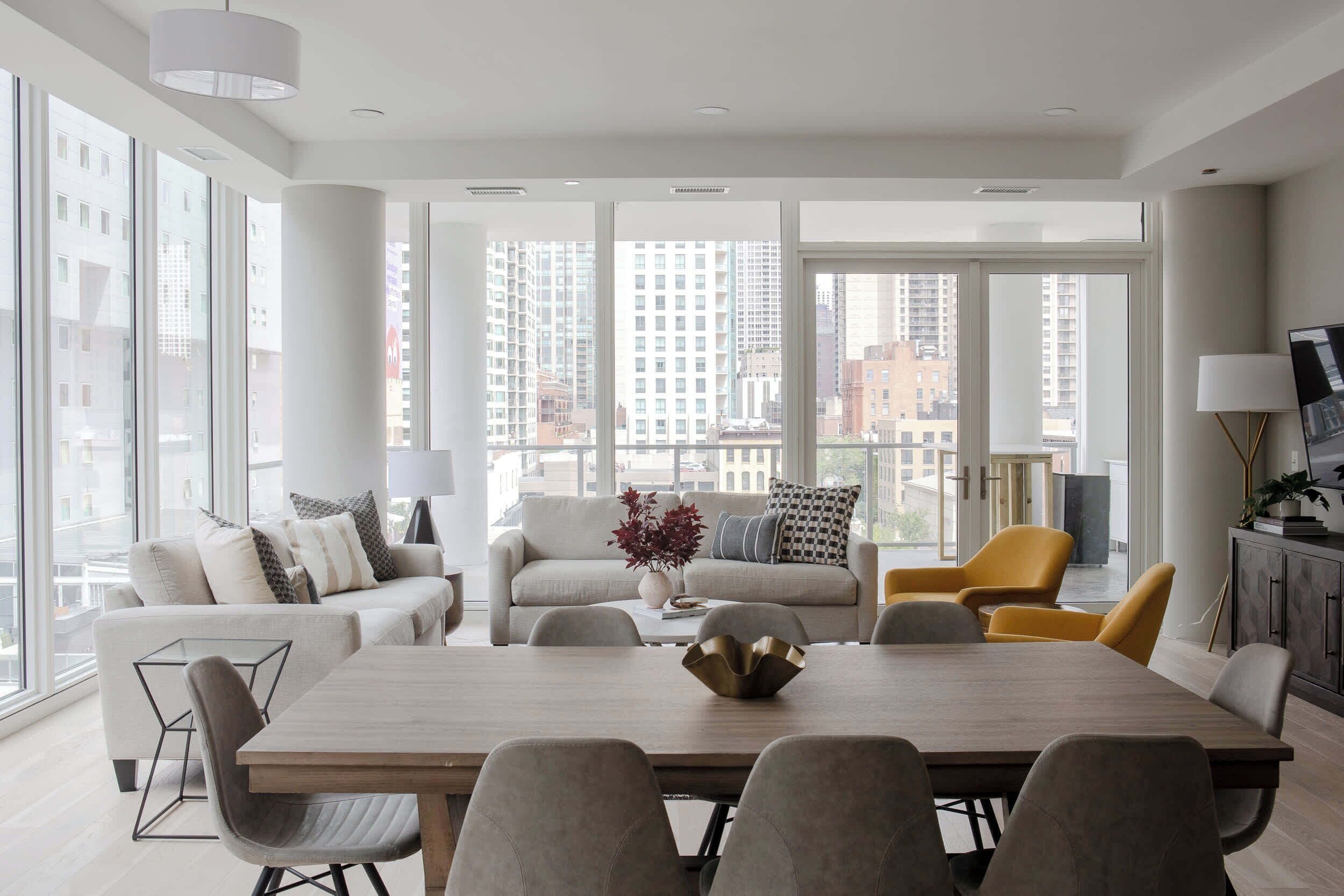 Televisión, estéreo y oficina 