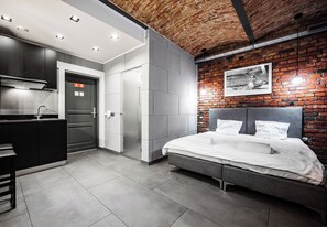 Studiosuite – city, 1 dobbeltseng | Strykejern/-brett, wi-fi (inkludert) og sengetøy