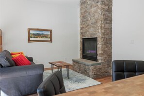 Fireplace - Romantic Getaway near Whiteface (Upper Jay)