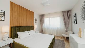 2 chambres, fer et planche à repasser, Wi-Fi, draps fournis