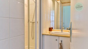 Shower, hair dryer
