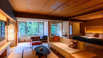 Chambre avec lits jumeaux, non-fumeurs, vue fleuve (Private External Bathroom) | Wi-Fi gratuit