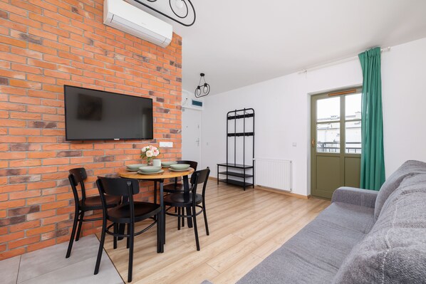 Apartment, 1 Bedroom, Balcony | Living room - Dietla Apartment With A/C by Renters (Kraków)