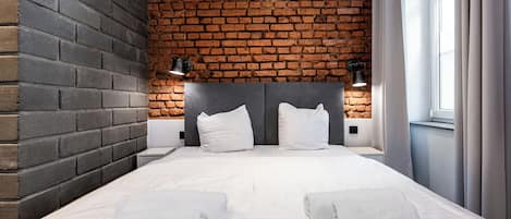 Studio Klasik, 1 Tempat Tidur Queen | 1 kamar tidur, setrika/meja setrika, Wi-Fi gratis, dan seprai linen