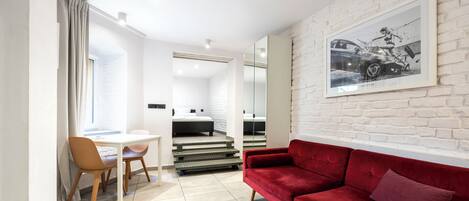 Classic-lejlighed - 1 queensize-seng | 1 soveværelse, strygejern/strygebræt, gratis Wi-Fi, sengetøj