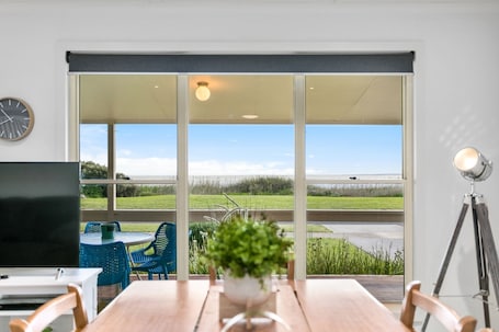 Dining. With stunning views, the Blue House is perfect to relax in affordable Luxury.