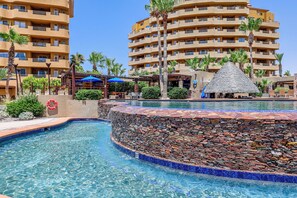 Et oppvarmet basseng