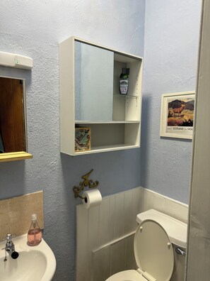 SĂšche-cheveux, serviettes fournies, savon, papier toilette