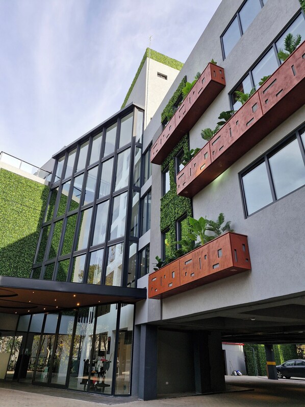 Voorkant van accommodatie