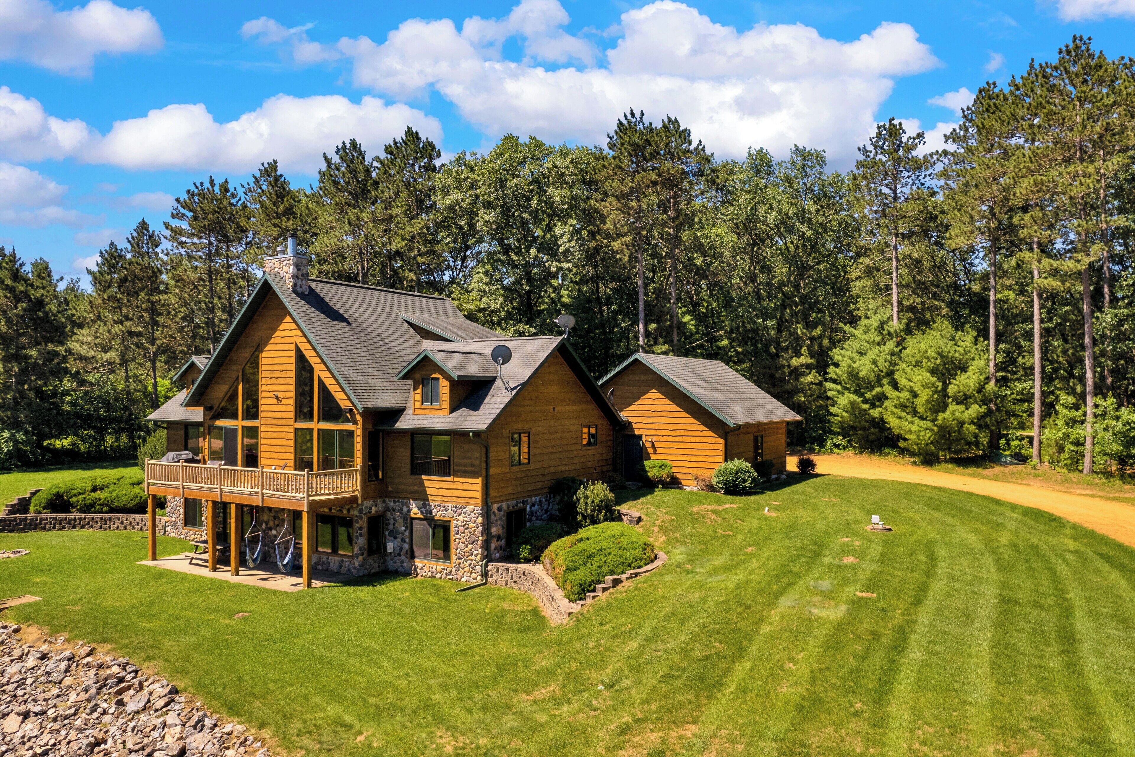 Ultimate AllSeason Cabin w\/ Private Swimming & Fishing Pond at Castle