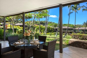 Outdoor dining - KBM Resorts | FREE CAR | Wailea Elua | 2-Bedroom Condo Condo with Luxury Amenities! WEV-2009 (Wailea)