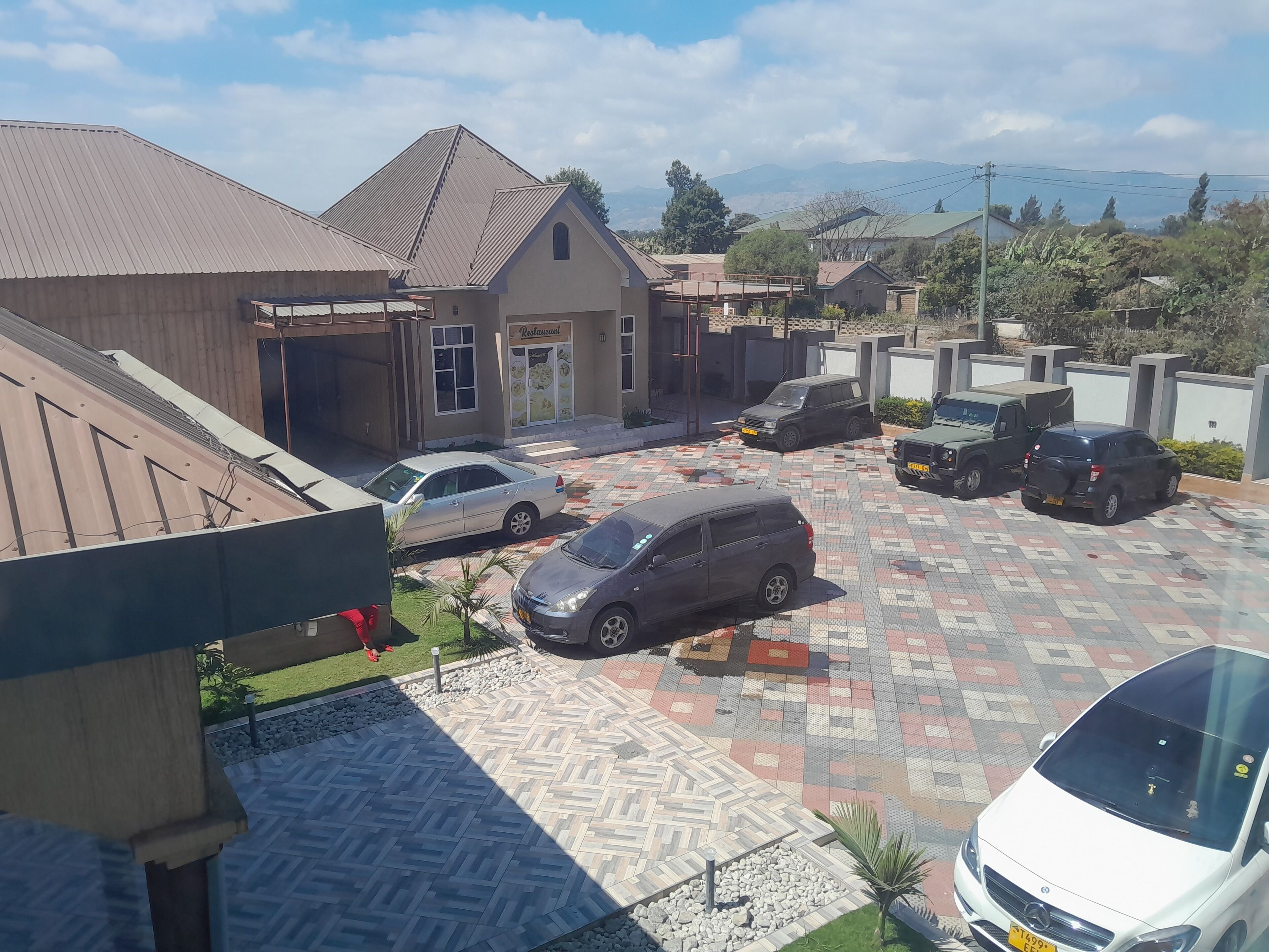 Uitzicht op het park