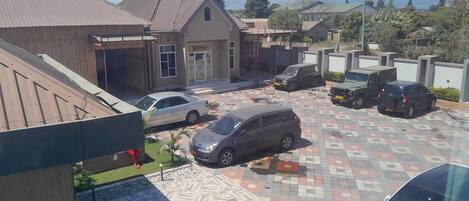 Uitzicht op het park