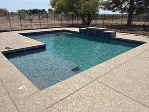 Outdoor pool - 12+ Acre Family and Pet Friendly Horse Property w/ Riding Trails and Pool! (Tonopah)