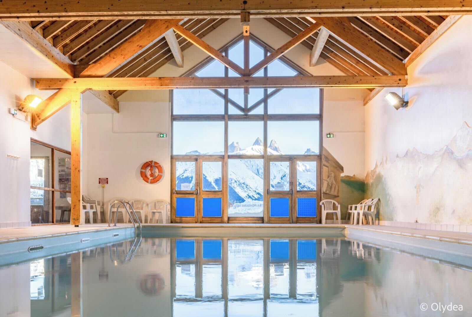 Indoor pool, a heated pool