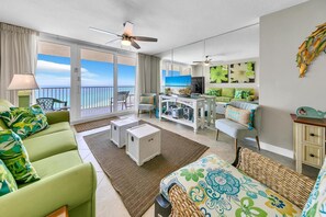 Condo, Multiple Beds (Dunes of Panama 2105E) | Living area - Dunes of Panama 2105e (Panama City Beach)