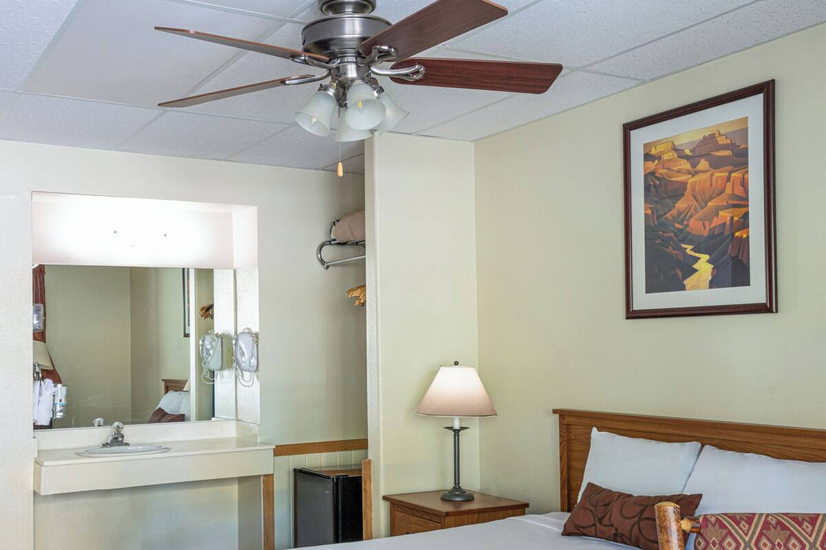 Motel Room | Iron/ironing board, bed sheets