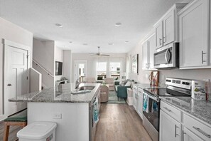 Fridge, microwave, oven, stovetop - Brand New Beach House w/Game Room- Walk to Beach! (Perdido Key)