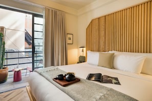 Kamar Deluks | 1 kamar tidur, seprai katun Mesir, seprai premium, dan minibar