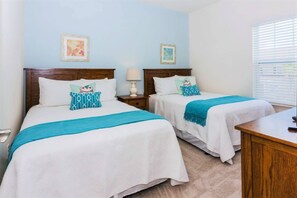 4 bedrooms, iron/ironing board, free cribs/infant beds, bed sheets