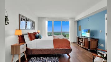 Appart'hôtel Deluxe, 3 chambres, balcon, vue océan | 3 chambres, fer et planche à repasser, Wi-Fi gratuit