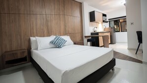 Apartamento Confort | 1 dormitorio, sábanas de algodón egipcio, ropa de cama de alta calidad