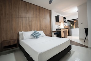 Comfort-Apartment | 1 Schlafzimmer, Bettwäsche aus ägyptischer Baumwolle