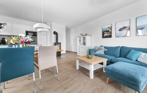 TV, fireplace - Beach front apartment in Olpenitz (Olpenitz)
