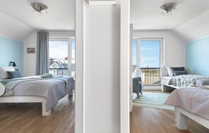 2 soverom, strykejern/-brett, reiseseng for barn og wi-fi (inkludert)