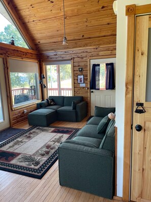 Smart-tv en een open haard