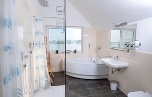 Een douche, een haardroger