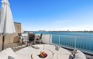 Outdoor dining - Beach front apartment in Olpenitz (Olpenitz)