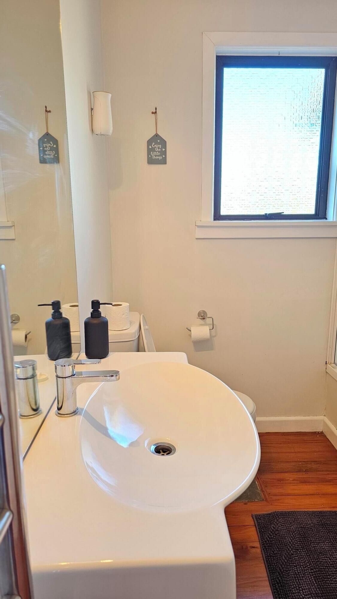 Secador de cabelo, toalhas de banho, sabonete, shampoo